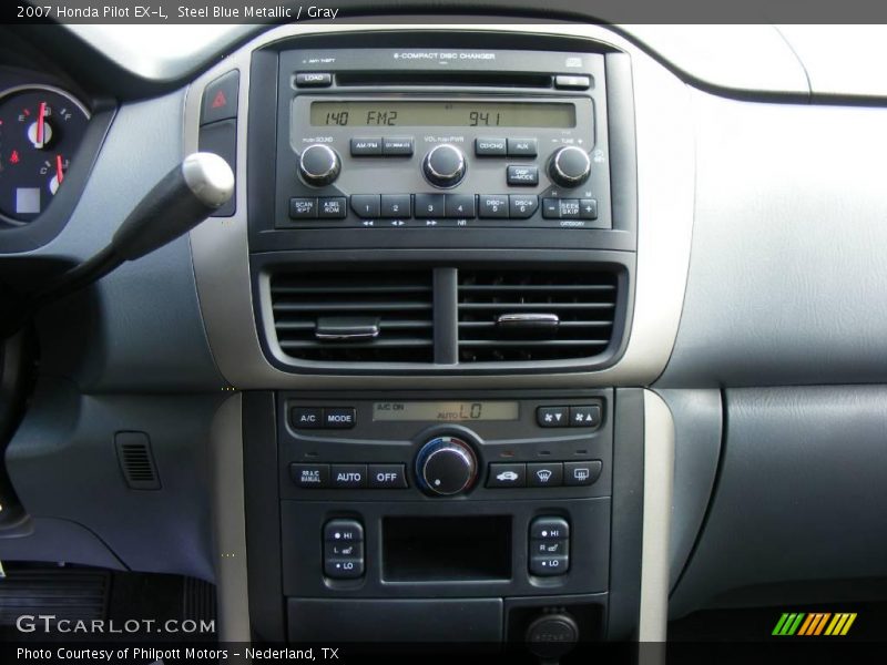 Steel Blue Metallic / Gray 2007 Honda Pilot EX-L