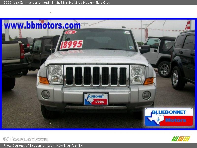 Bright Silver Metallic / Medium Slate Gray 2006 Jeep Commander Limited
