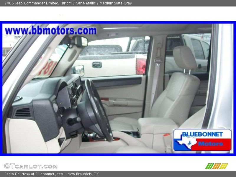 Bright Silver Metallic / Medium Slate Gray 2006 Jeep Commander Limited