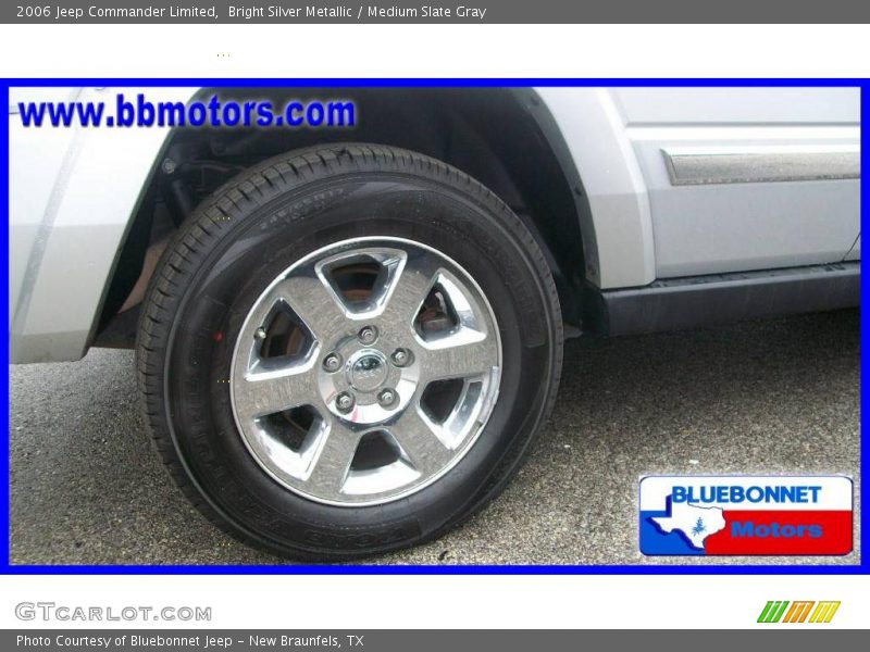 Bright Silver Metallic / Medium Slate Gray 2006 Jeep Commander Limited