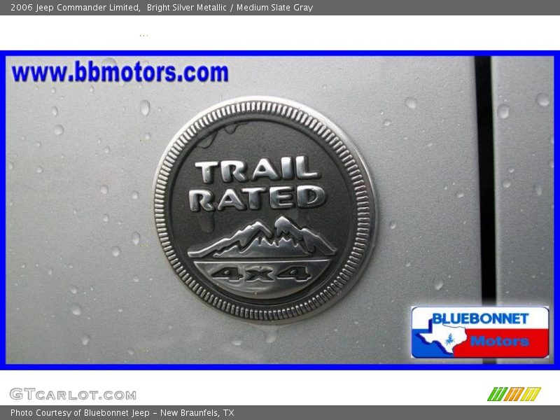 Bright Silver Metallic / Medium Slate Gray 2006 Jeep Commander Limited