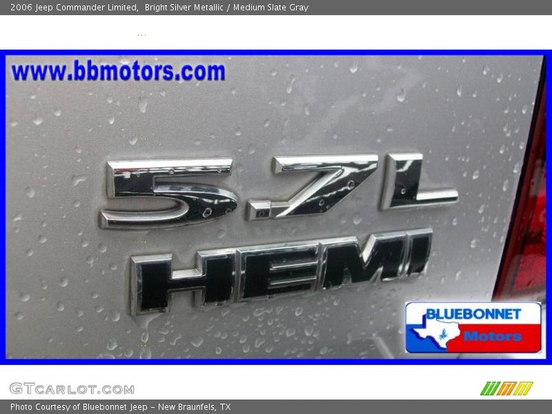 Bright Silver Metallic / Medium Slate Gray 2006 Jeep Commander Limited