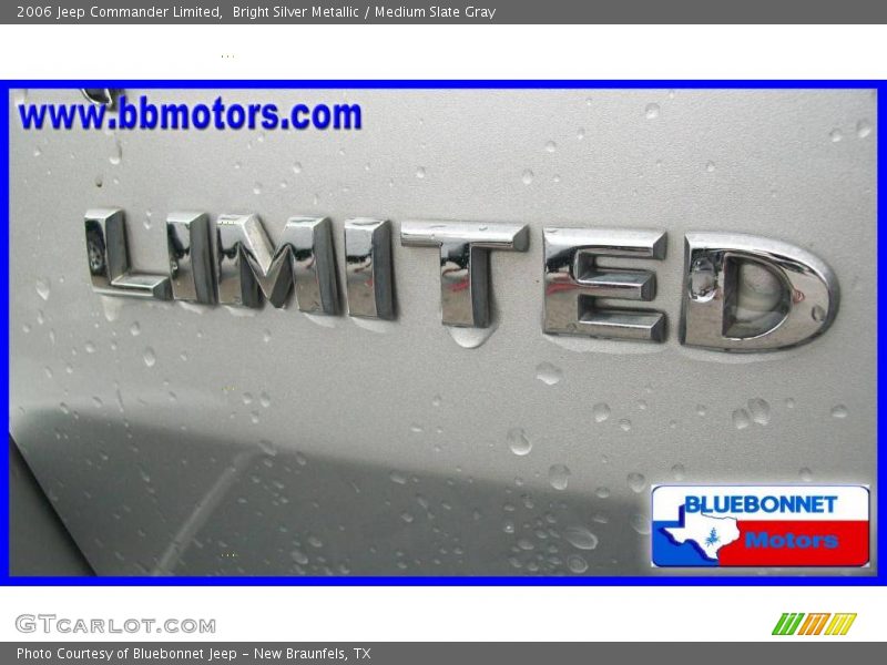 Bright Silver Metallic / Medium Slate Gray 2006 Jeep Commander Limited