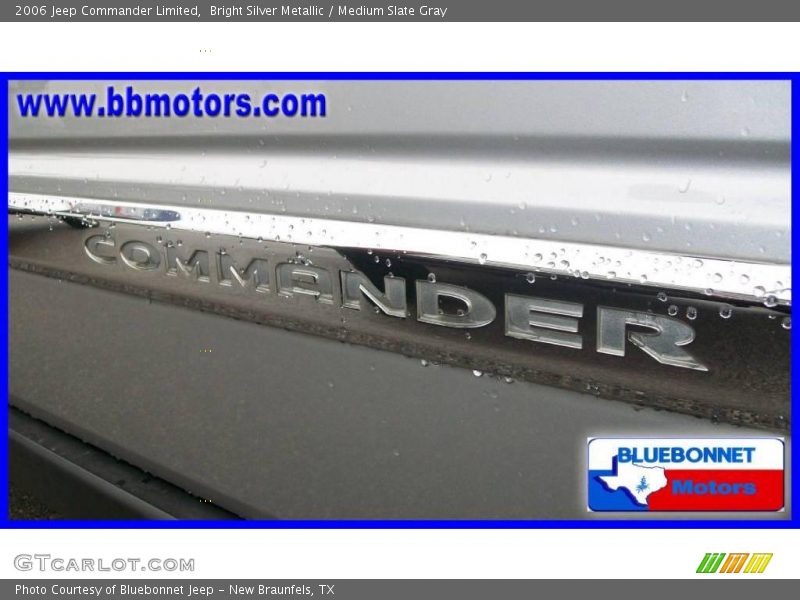 Bright Silver Metallic / Medium Slate Gray 2006 Jeep Commander Limited