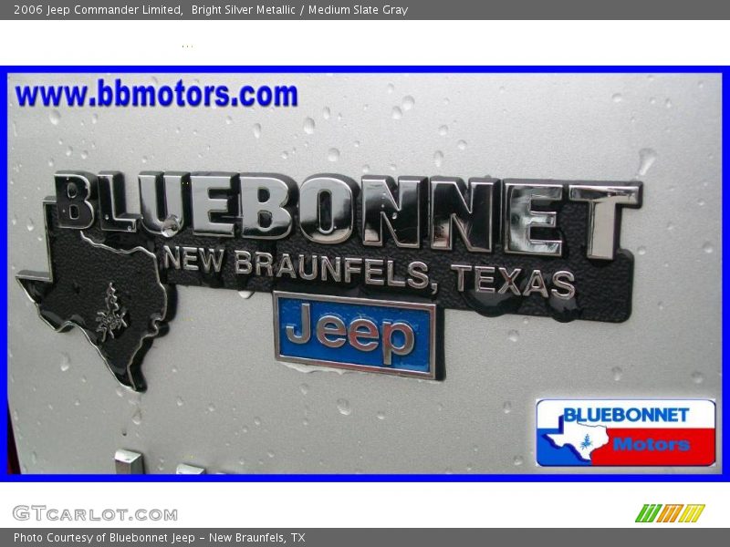 Bright Silver Metallic / Medium Slate Gray 2006 Jeep Commander Limited