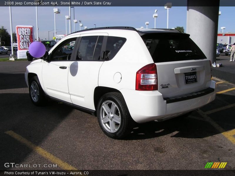 Stone White / Dark Slate Gray 2008 Jeep Compass Sport 4x4