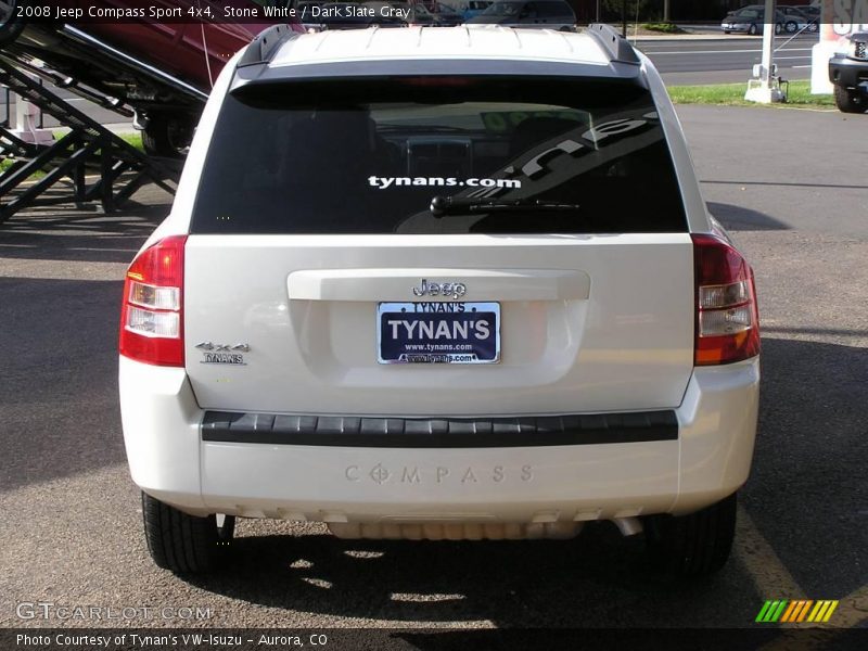Stone White / Dark Slate Gray 2008 Jeep Compass Sport 4x4