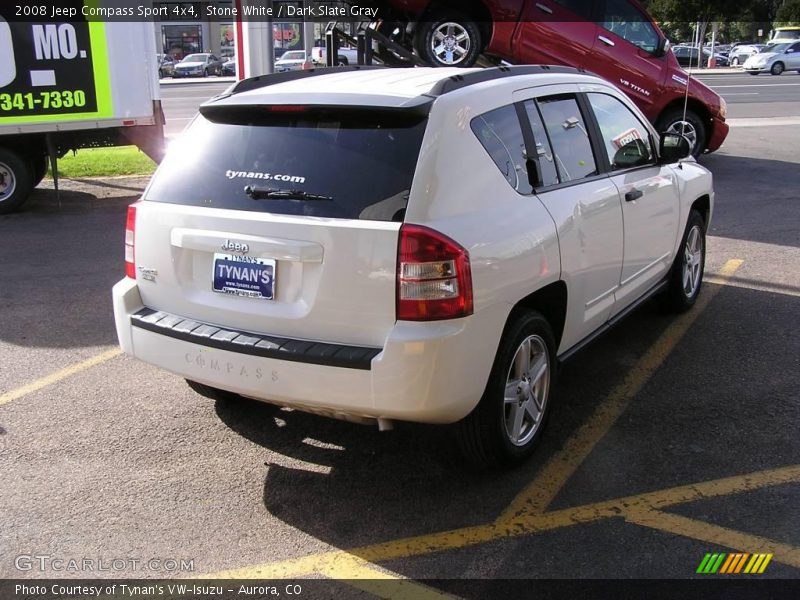 Stone White / Dark Slate Gray 2008 Jeep Compass Sport 4x4