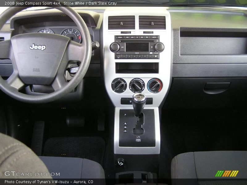 Stone White / Dark Slate Gray 2008 Jeep Compass Sport 4x4