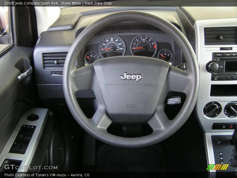Stone White / Dark Slate Gray 2008 Jeep Compass Sport 4x4