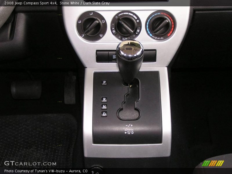 Stone White / Dark Slate Gray 2008 Jeep Compass Sport 4x4