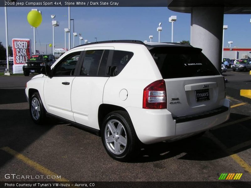 Stone White / Dark Slate Gray 2008 Jeep Compass Sport 4x4