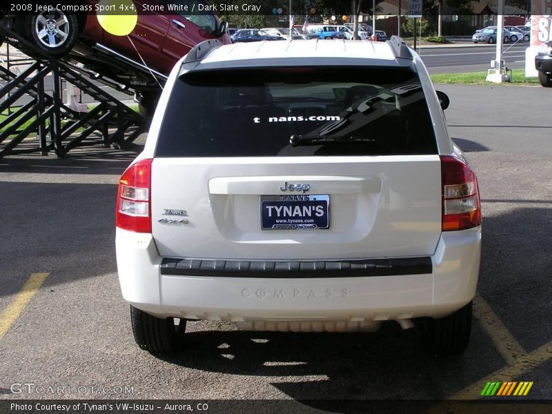 Stone White / Dark Slate Gray 2008 Jeep Compass Sport 4x4