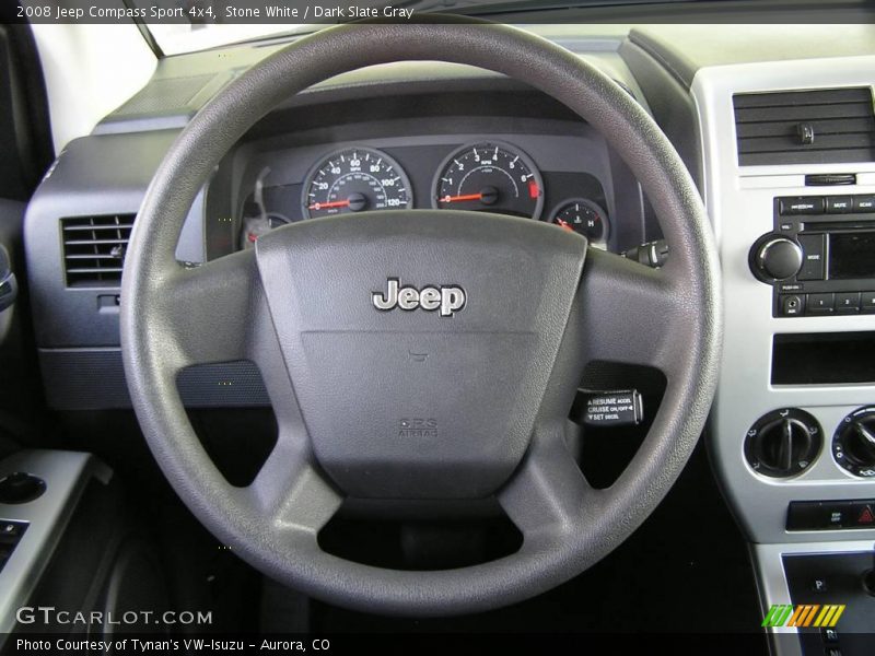 Stone White / Dark Slate Gray 2008 Jeep Compass Sport 4x4