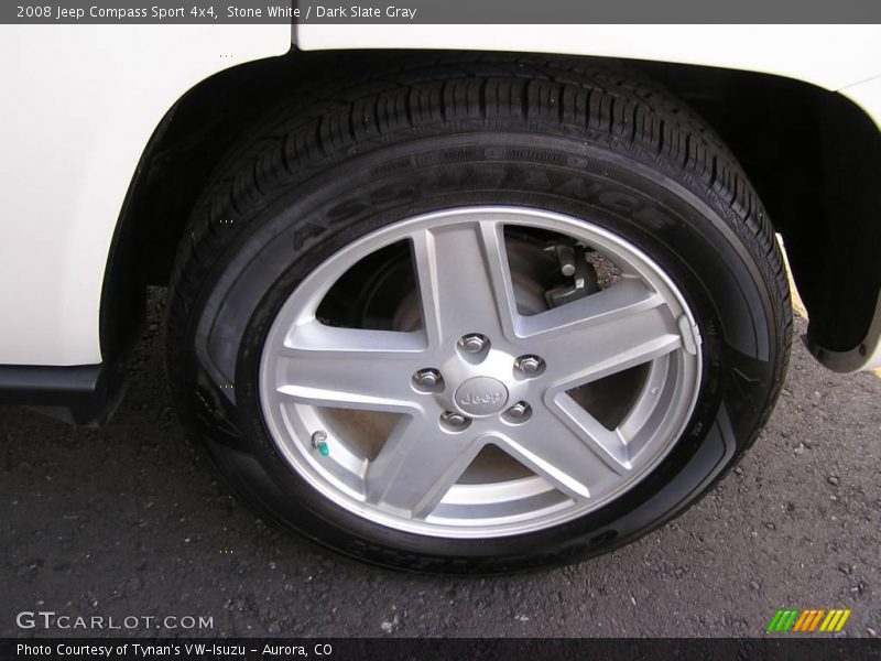 Stone White / Dark Slate Gray 2008 Jeep Compass Sport 4x4