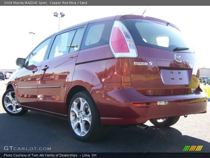 Copper Red Mica / Sand 2009 Mazda MAZDA5 Sport