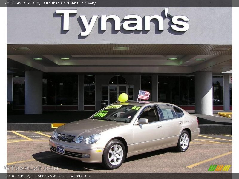 Burnished Gold Metallic / Ivory 2002 Lexus GS 300