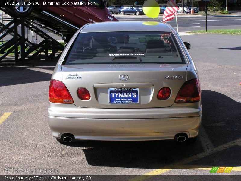 Burnished Gold Metallic / Ivory 2002 Lexus GS 300