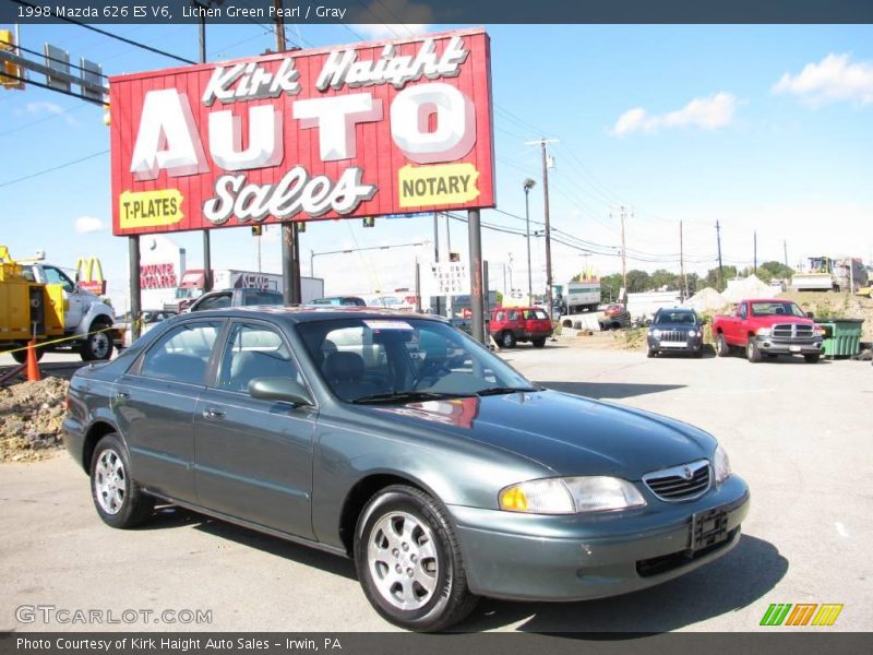 Lichen Green Pearl / Gray 1998 Mazda 626 ES V6
