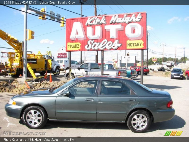 Lichen Green Pearl / Gray 1998 Mazda 626 ES V6