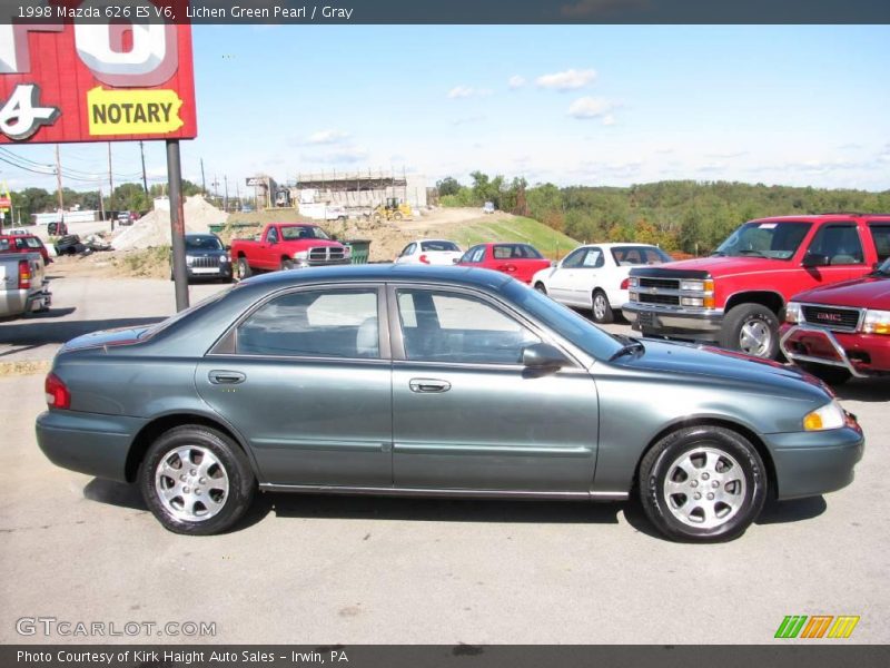 Lichen Green Pearl / Gray 1998 Mazda 626 ES V6