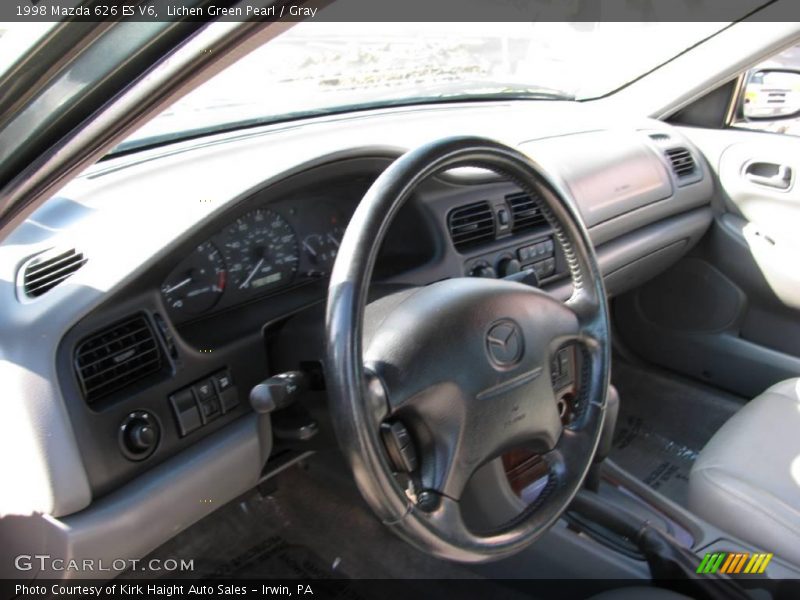 Lichen Green Pearl / Gray 1998 Mazda 626 ES V6