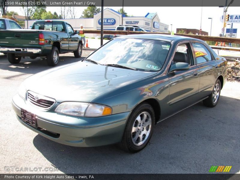 Lichen Green Pearl / Gray 1998 Mazda 626 ES V6