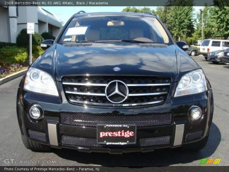 Black / Macadamia 2008 Mercedes-Benz ML 63 AMG 4Matic