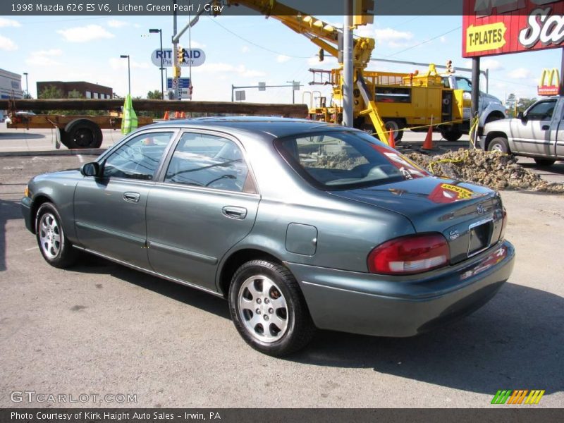 Lichen Green Pearl / Gray 1998 Mazda 626 ES V6