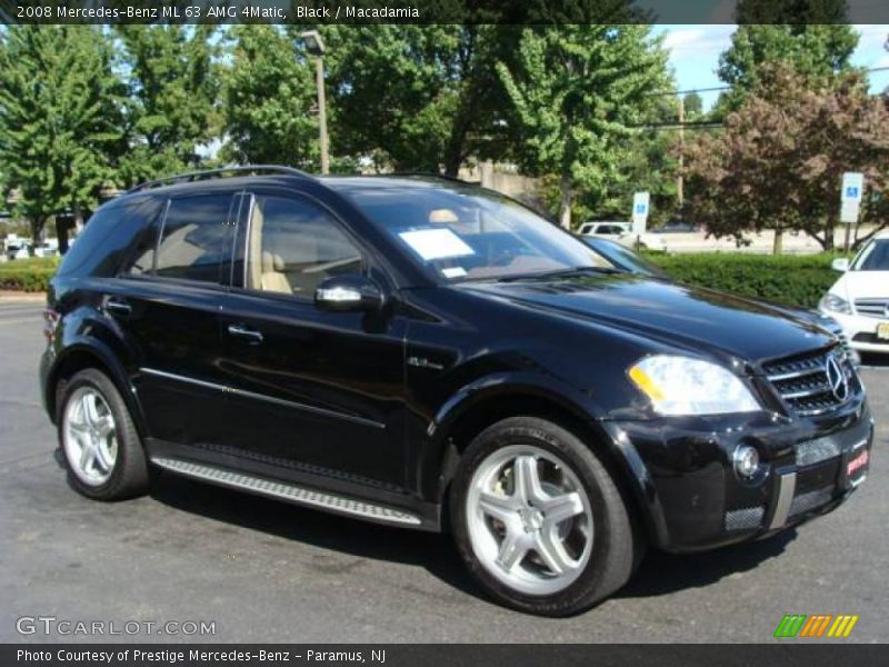 Black / Macadamia 2008 Mercedes-Benz ML 63 AMG 4Matic
