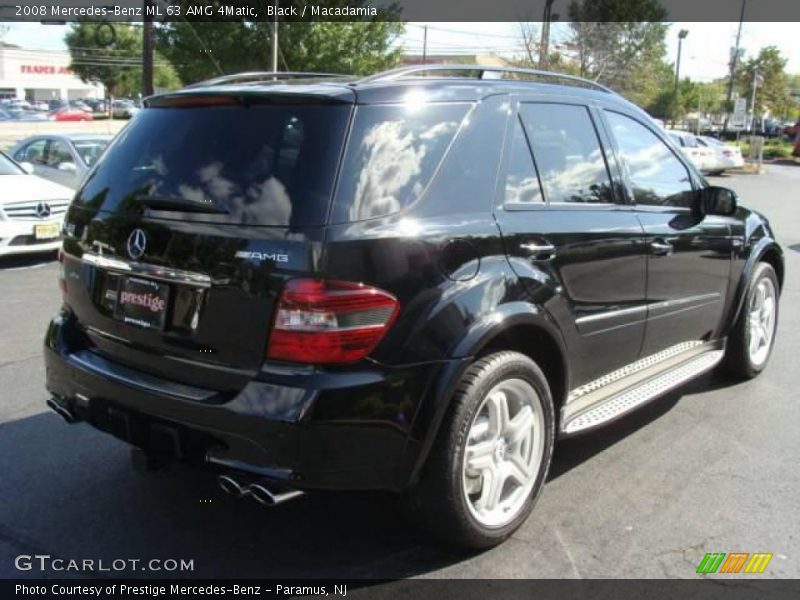 Black / Macadamia 2008 Mercedes-Benz ML 63 AMG 4Matic