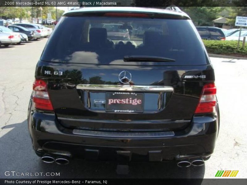 Black / Macadamia 2008 Mercedes-Benz ML 63 AMG 4Matic
