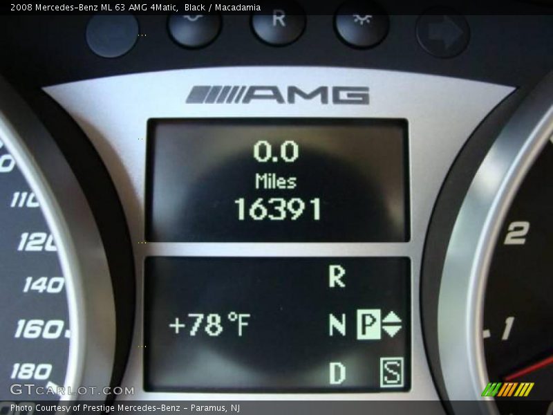 Black / Macadamia 2008 Mercedes-Benz ML 63 AMG 4Matic