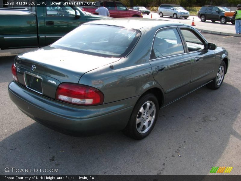 Lichen Green Pearl / Gray 1998 Mazda 626 ES V6