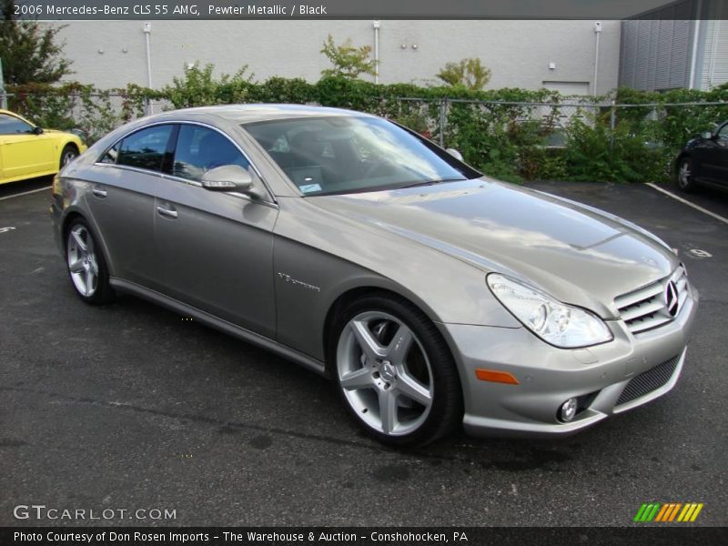 Pewter Metallic / Black 2006 Mercedes-Benz CLS 55 AMG