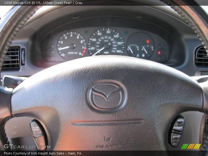 Lichen Green Pearl / Gray 1998 Mazda 626 ES V6