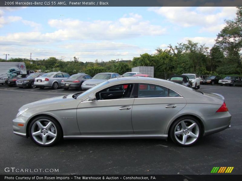 Pewter Metallic / Black 2006 Mercedes-Benz CLS 55 AMG