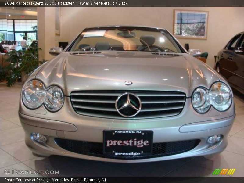 Pewter Silver Metallic / Black 2004 Mercedes-Benz SL 500 Roadster
