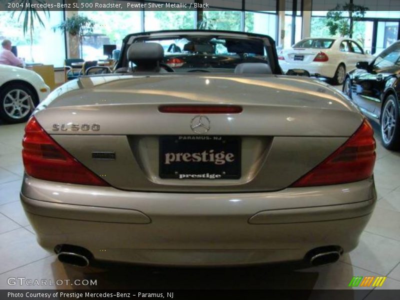 Pewter Silver Metallic / Black 2004 Mercedes-Benz SL 500 Roadster