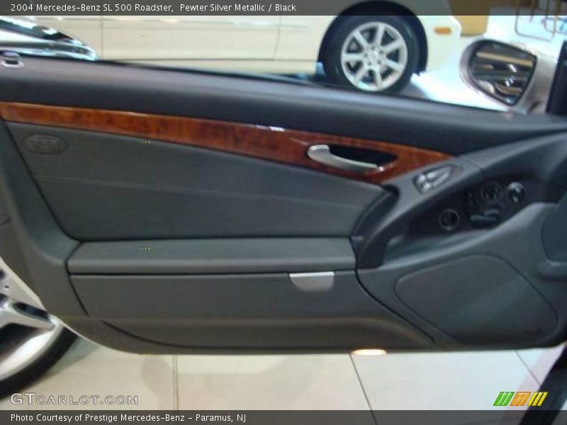 Pewter Silver Metallic / Black 2004 Mercedes-Benz SL 500 Roadster