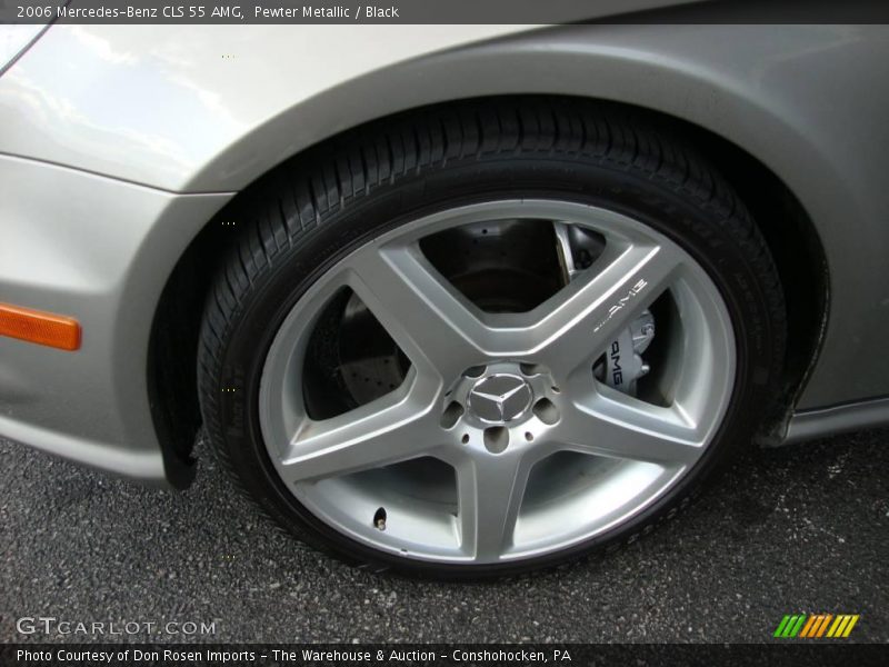 Pewter Metallic / Black 2006 Mercedes-Benz CLS 55 AMG