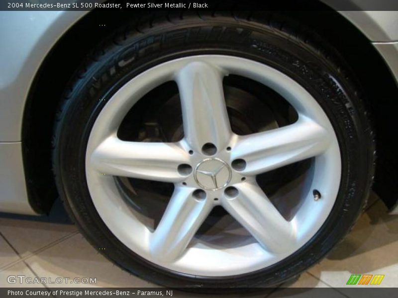 Pewter Silver Metallic / Black 2004 Mercedes-Benz SL 500 Roadster