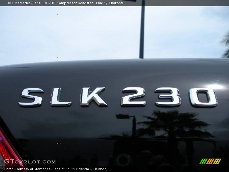Black / Charcoal 2003 Mercedes-Benz SLK 230 Kompressor Roadster