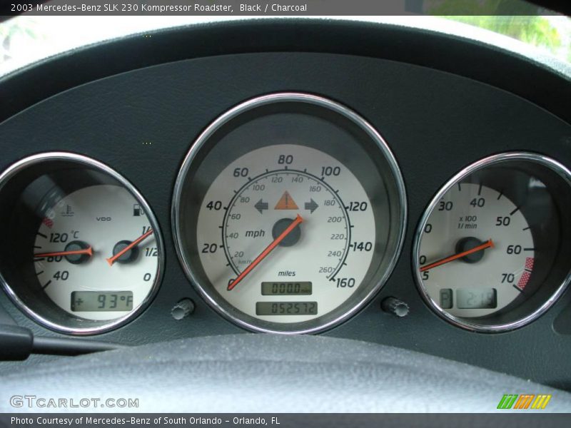 Black / Charcoal 2003 Mercedes-Benz SLK 230 Kompressor Roadster