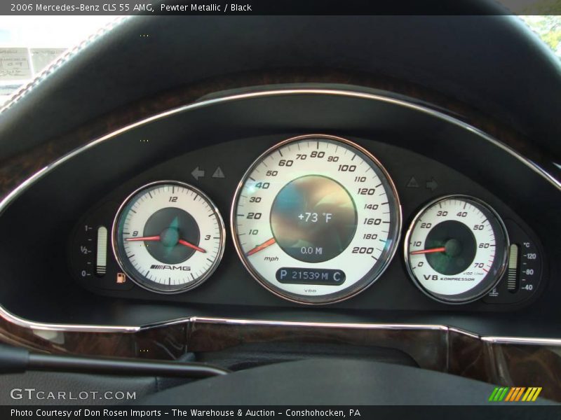 Pewter Metallic / Black 2006 Mercedes-Benz CLS 55 AMG