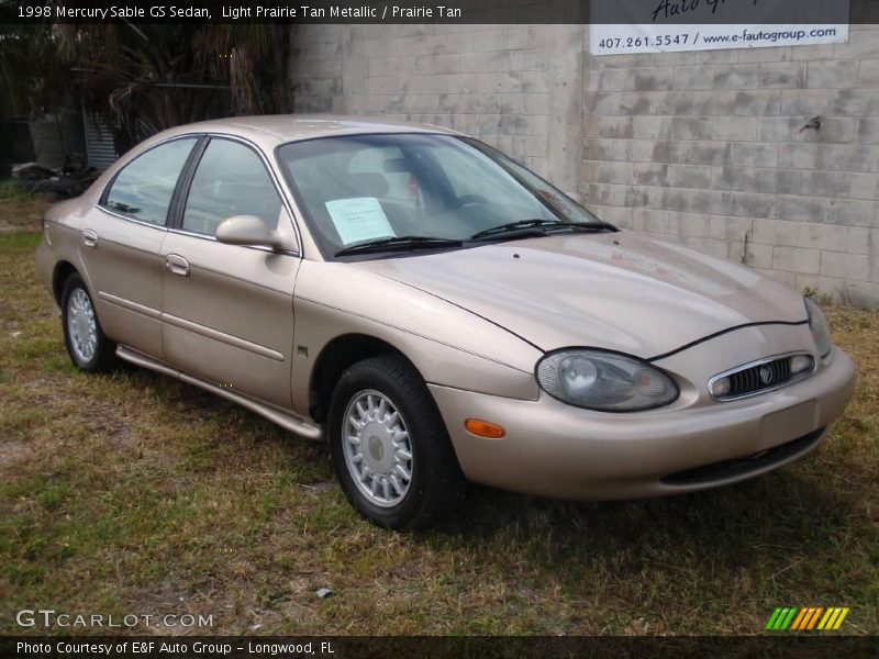 Light Prairie Tan Metallic / Prairie Tan 1998 Mercury Sable GS Sedan