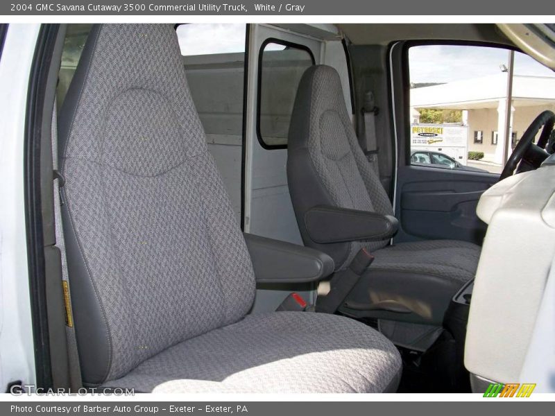White / Gray 2004 GMC Savana Cutaway 3500 Commercial Utility Truck
