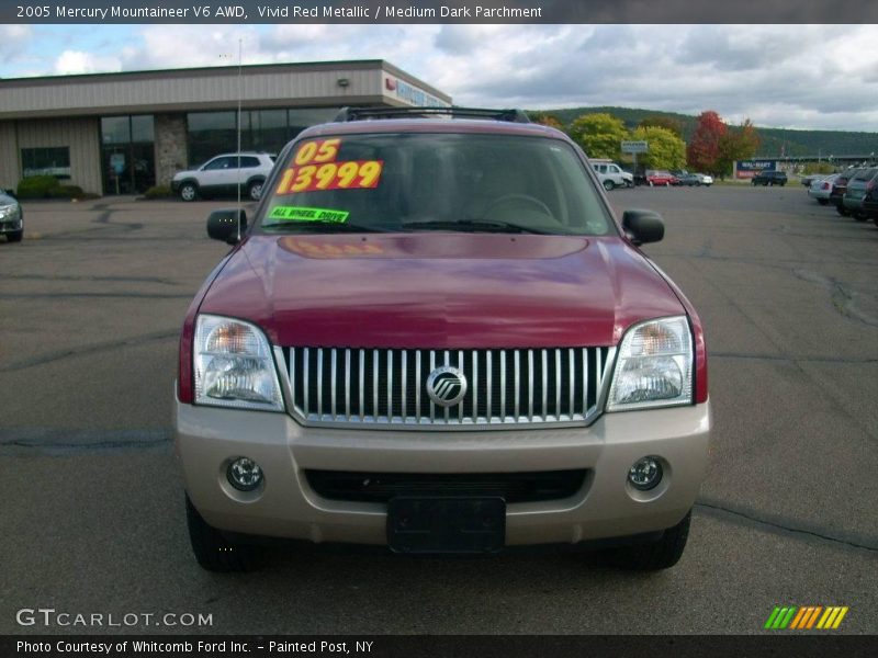 Vivid Red Metallic / Medium Dark Parchment 2005 Mercury Mountaineer V6 AWD