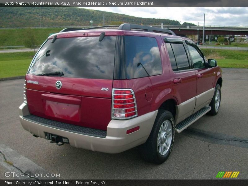 Vivid Red Metallic / Medium Dark Parchment 2005 Mercury Mountaineer V6 AWD