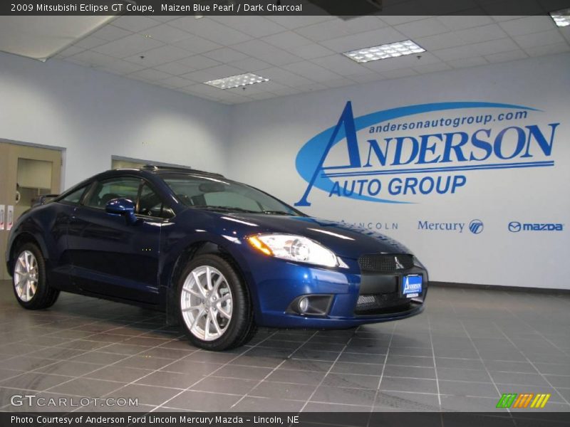 Maizen Blue Pearl / Dark Charcoal 2009 Mitsubishi Eclipse GT Coupe